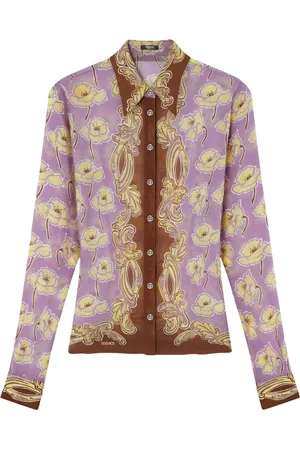 VERSACE Poppies foulard shirt