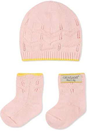 Gensami Happy ZigZag beanie hat set