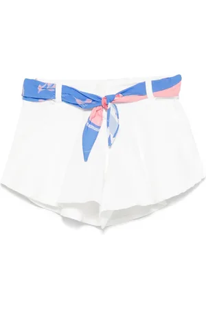 Lapin House Scarf-detailing shorts