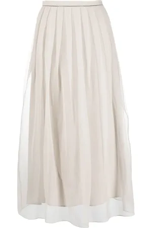 Brunello Cucinelli Layered maxi skirt
