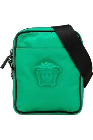 VERSACE 2010-2024 Medusa Nylon Palazzo crossbody bag