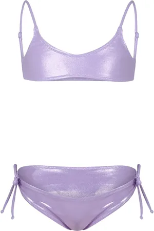 MC2 SAINT BARTH Metallic-finish bikini