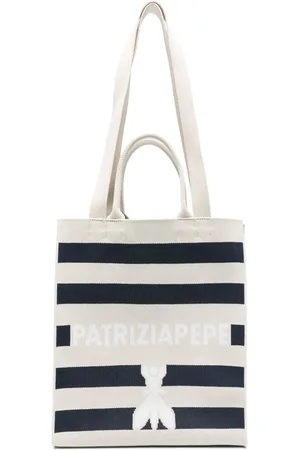 Patrizia Pepe Striped tote bag