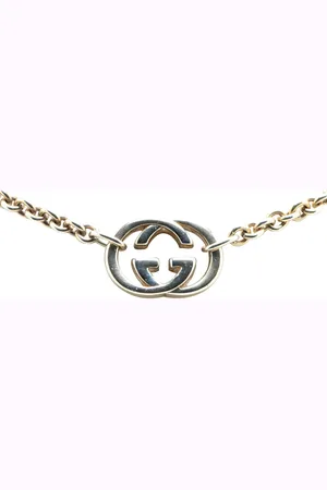 Gucci 2000-2015 Sterling Interlocking G Necklace costume necklace