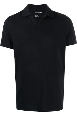 Majestic Wingtip-collar cotton T-shirt