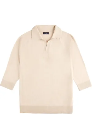 FAY V-neck polo top