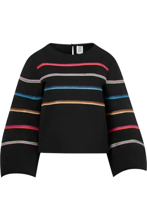Rosie Assoulin Triped raffia jumper