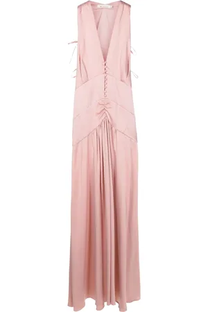 Lethicia Bronstein Tered V-neck maxi dress