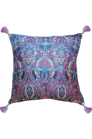 Les-Ottomans Paisley-print silk-blend cushion