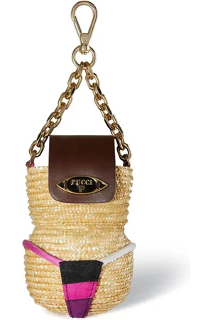 Puccini Woven leather key chain