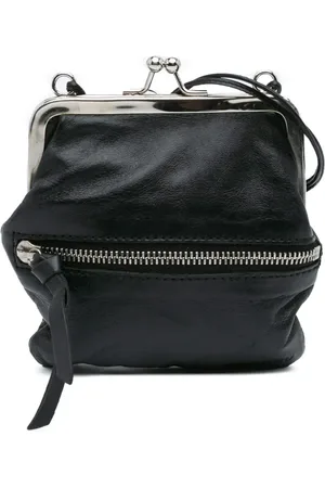Miu Miu 1993-2000 Leather Kiss Lock Frame crossbody bag
