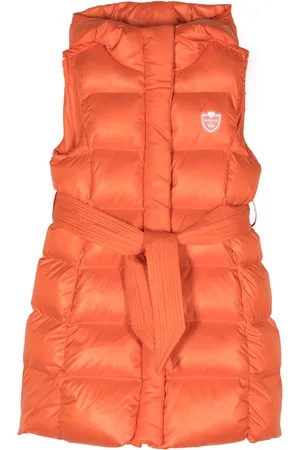 MONNALISA Logo-patch sleeveless coat