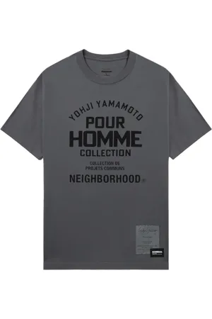 YOHJI YAMAMOTO X Neighbourhood slogan-print T-shirt