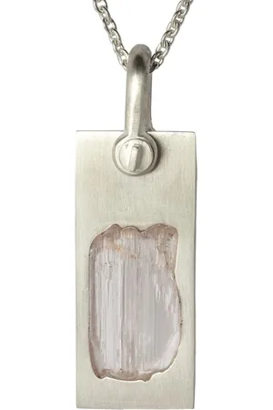 PARTS OF FOUR Plate kunzite pendant necklace