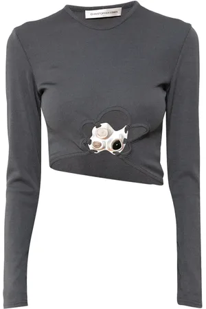 CHRISTOPHER ESBER Trio Stone cropped top