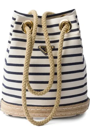 Prada Small striped bucket bag