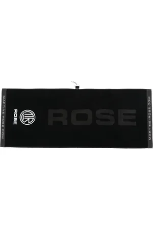 MARTINE ROSE Monogram-embroidered gym towel (100 cm x 40 cm)