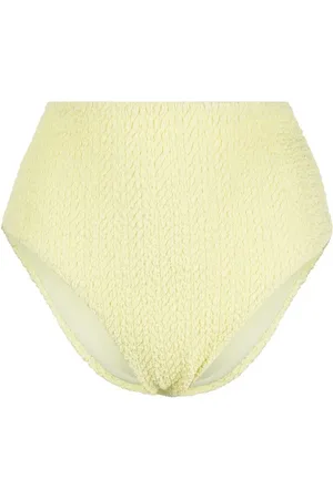 Nanushka Textured high-waisted bikini bottoms
