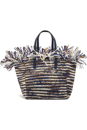 Oscar de la Renta Striped tote bag