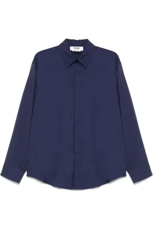 Msgm Logo-embroidered shirt