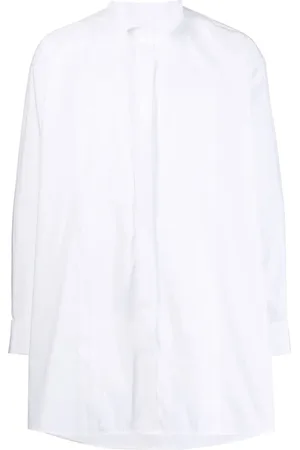 RAF SIMONS Logo-patch button-up shirt