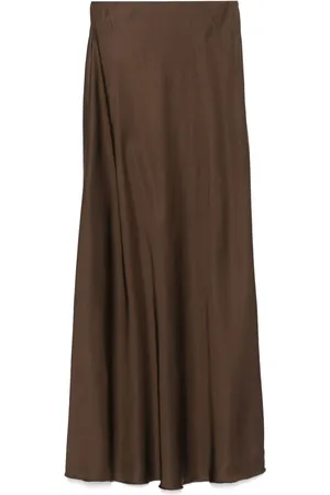 Daniele Fiesoli Satined midi skirt