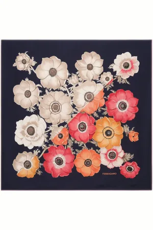 Salvatore Ferragamo Floral-print silk scarf