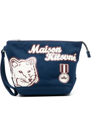 Maison Kitsuné Logo-print clutch bag