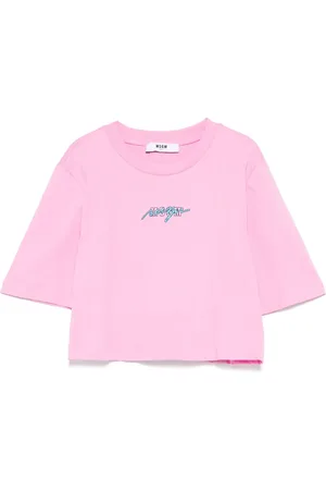 Msgm Jersey cropped T-shirt
