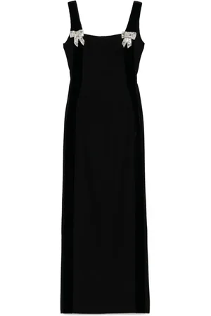 Dina Melwani Bow-detail maxi dress