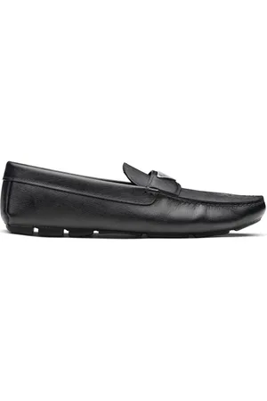 Prada Logo-plaque leather loafers