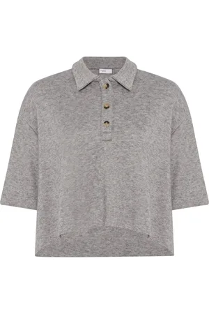 ROSETTA GETTY Button-fastening polo top