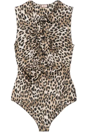 Nº21 Leopard-print swimsuit