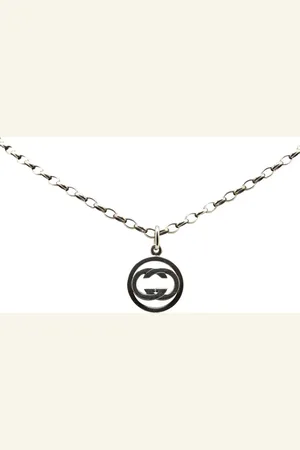 Gucci 20th Century Sterling Interlocking G Necklace costume necklace