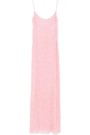 BLUMARINE Bead-tassel maxi dress