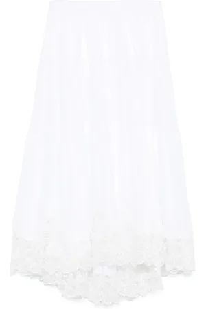 Maurizio Mykonos Lace-trim maxi skirt