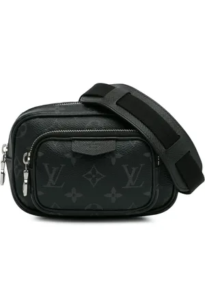 LOUIS VUITTON 2021-2023 Pre-Owned Louis Vuitton Monogram Eclipse Taigarama Outdoor Pouch crossbody bag