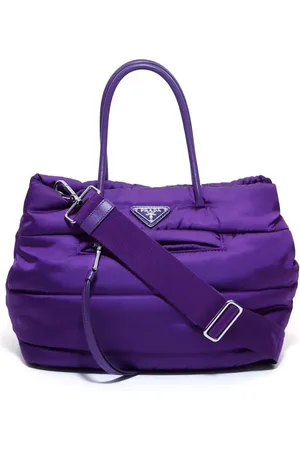 Prada Logo-plaque two-way tote bag