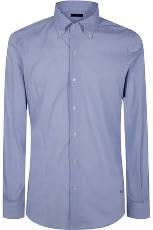 FAY Logo-embroidered shirt
