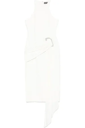 DAVID KOMA Crystal-embellished gown
