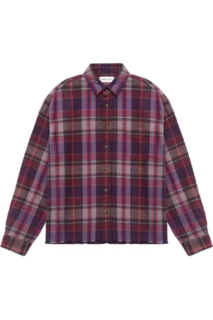 JOHN ELLIOTT Check-print button-up shirt
