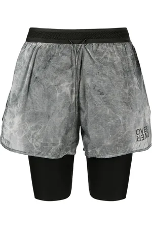 OVER OVER Layered drawstring shorts