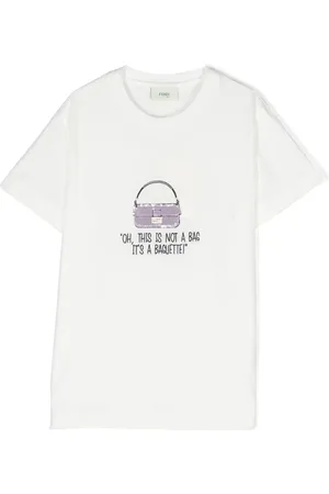 Fendi Embroidered-motif cotton T-shirt