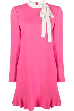 RED Valentino Tie-front long-sleeved midi dress