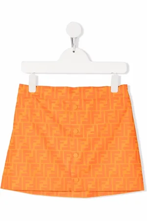 Fendi Monogram-print mini skirt
