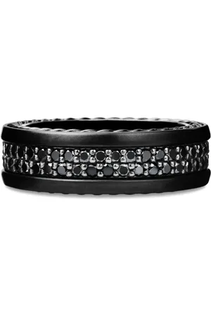 David Yurman Streamline Two Row diamond band ring (6.5mm)