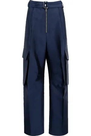 Christopher John Rogers Straight-leg cargo trousers