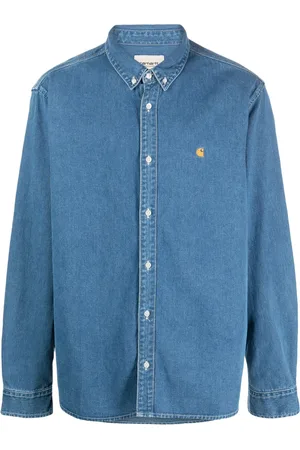 Carhartt Logo-embroidered denim shirt