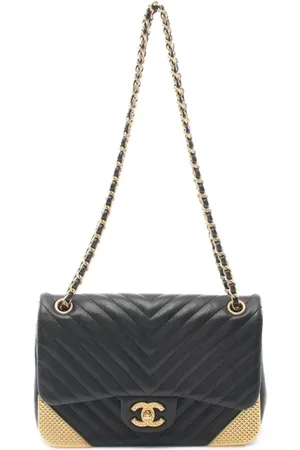 CHANEL 2018 V-Stitch quilting shoulder bag