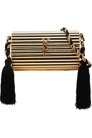 Saint Laurent 2000-2024 Acrylic Opium Tassel Clutch with Strap crossbody bag